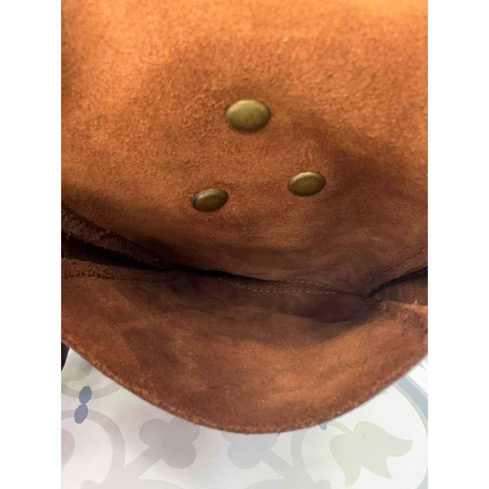 Saddleback Leather Love 41 Crossbody Bag Mahogany Brown Adjustable RARE - Picture 6 of 9